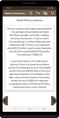 Native American Myths Offline android App screenshot 1